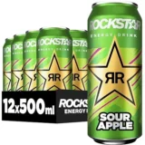 *Pfandfehler* Rockstar Energy Drink Sour Apple 12er Pack (12 x 500ml) ab 11,69 € inkl. Pfand & Prime-Versand (effektiv 8,69 €)
