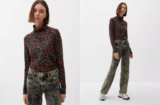 S.Oliver Rollkragenshirt mit Alloverprint (2119884.23A5) orange für 4,94 € inkl. Versand (statt 14,99 €)