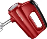 Russell Hobbs Handmixer Desire Rot (5 Geschwindigkeitsstufen+Turbofunktion, 2 spülmaschinengeeignete Rührbesen & Knethaken, Auswurftaste, aufrechte Parkposition) – für 16,81 € inkl. Prime-Versand (statt 21,76 €)