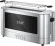 Russell Hobbs Toaster – Elegance Glas/Edelstahl (extra breiter Toastschlitz, inkl Brötchenaufsatz,6 Bräunungsstufen + Auftau-&Aufwärmfunktion) für 49,89 € inkl. Versand (statt 76,49 €)