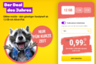 🦝 SIMon mobile flex mit 12+5 GB Datenflat D-Netz inkl. LTE/5G für 0,99 € / Monat (ab 4. Monat 8,99 €, monatlich kündbar)