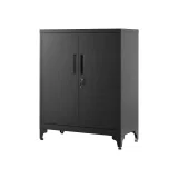 [EXKLUSIV] SONGMICS Aufbewahrungsschrank aus Stahl (80B cm, Schwarz)
