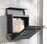 SONGMICS Briefkasten Wandbriefkasten mit Sichtfenster (GMB053G02)