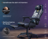 Songmics Home Gaming-Stuhl, mit Fußstütze und Kopfkissen, PU, Anime-Muster, höhenverstellbar für 69,99€ inkl. Versand (statt 130€)