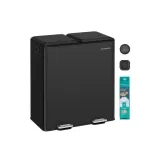 SONGMICS Küchen Mülleimer mit zwei Fächern (Softclose Pedal & Inneneimern) für 68,99 € inkl. Versand