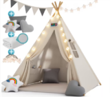 SPIELWERK Tipi Spielzelt (Weiß, 160x130x130cm) für 56,95 € inkl. Versand