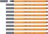 Stabilo Fineliner Point 88 Dunkelgrau 10Er Pack Für 2,38 € Inkl. Prime-Versand