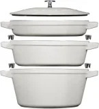 STAUB La Cocotte Kochtopf Set Weißer Trüffel 3-teilig