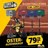 STREETSKILLER höhenverstellbarer Outdoor Basketballkorb (5 Farben,  2,00 – 3,05 m)