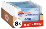 Sagrotan 2in1-Desinfektionstücher – Zum Desinfizieren von Händen und Oberflächen – 8 x 15 Feuchttücher ab 9,36 € inkl. Prime-Versand (statt 15,60 €)