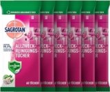 Sagrotan Allzweck-Reinigungstücher Granatapfel & Limette 6er Pack (6 x 60 Stück) ab 13,39 € inkl. Prime-Versand