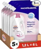 Sagrotan Wäsche-Hygienespüler Sensitiv Nachfüller 5er Pack (5 x 1,2 l Reiniger) ab 9,59 € inkl. Prime-Versand