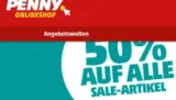 Penny: 50 % Rabatt ALLE Sale-Artikel +3% Cashback über Shoop🔥