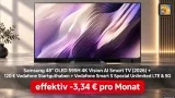 Samsung Tarife: Samsung 48″ OLED S95H 4K Vision AI Smart TV (2026) + 120 € Vodafone Startguthaben + Vodafone Smart S Spezial Unlimited LTE & 5G für 39,99 € / Monat + 539,00 € einmalig