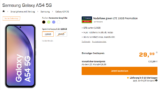 Saturn Tarifwelt: Samsung Galaxy A54 5G + Vodafone green LTE 10GB für 12,99 € / Monat + 74,93 € einmalig