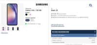 starmobile: Samsung Galaxy A54 + o2 Basic 20 mit 13 GB LTE für 19,99 € / Monat + 49,93 € einmalig