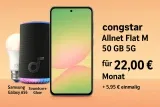 starmobile: Samsung Galaxy A56 + soundcore Glow Bluetooth-Lautsprecher + Signify WiZ WLAN LED-Lampe E27 + congstar Allnet Flat M 50 GB 5G für 22,00 € Monat + 5,95 € einmalig