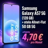 Gomibo: Samsung Galaxy A57 5G (128 GB) + otelo Allnet-Flat 50 GB 5G für 19,99 € / Monat + 23,95 € einmalig