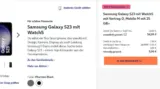 Samsung Galaxy S23 + Samsung Galaxy Watch 5 40 BT mit O2 Mobile M 25+ GB für 54,99 € / Monat + 5,99 € einmalig