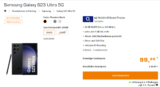 Saturn Tarifwelt: Samsung Galaxy S23 Ultra 5G +o2 Mobile M Boost mit 50+ GB 5G für 34,99 € / Monat + 139,98 € einmalig