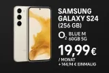 MediaMarkt Tarifwelt: Samsung Galaxy S24 (256 GB) + o2 Blue M 60GB 5G für 19,99 € / Monat + 144,94 € einmalig