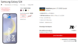 MediaMarkt Tarifwelt: Samsung Galaxy S24  + freenet Vodafone green LTE 20GB für 19,99 € / Monat + 123,94 € einmalig