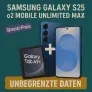 Samsung Galaxy S25 [29€] mit O₂ Unlimited Max [29,99€ mtl.] & gratis Tablet – Effektiv -0,76 € mtl.