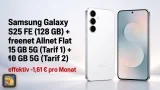 MediaMarkt Tarifwelt: Samsung Galaxy S25 FE (128 GB) + freenet Allnet Flat 15 GB 5G (Tarif 1) + 10 GB 5G (Tarif 2) für 14,98 € / Monat + 60,94 € einmalig