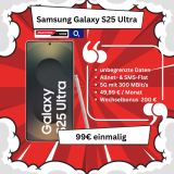 Galaxy S25 Ultra (512Gb) Für 99€ + Unlimited Daten (5G) Für 49,99€ Mt. + 200€ Bonus