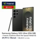 MediaMarkt Tarifwelt: Samsung Galaxy S25 Ultra (256 GB) + freenet Vodafone Allnet Flat Spezial 100GB 5G für 39,99 € / Monat + 94,94 € einmalig