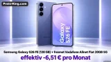 MediaMarkt Tarifwelt: Samsung Galaxy S26 FE (128 GB) + freenet Vodafone Allnet Flat 20GB 5G für 14,99 € / Monat + 94,94 € einmalig