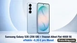 MediaMarkt Tarifwelt: Samsung Galaxy S26 (256 GB) + freenet Allnet Flat 40GB 5G für 24,99 € / Monat + 64,94 € einmalig