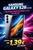 Sparhandy: Samsung Galaxy S26 (512 GB) + 100 € Sofortbonus + Telekom MagentaMobil S Eco 30 GB 5G für 39,95 € / Monat + 146,89 € einmalig