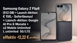 Samsung Galaxy Z Flip8 mit o2 Unlimited für 39,99 € – rechnerisch 293,26 € unter Gerätewert