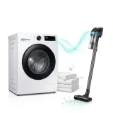 Samsung WD9BHG5U34BEEG Waschtrockner 9/6 kg & Samsung Jet 75E PetPRO Akku-Staubsauger
