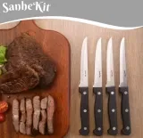 SanheKit Steakmesser-12er Set, Edelstahl mit hohem Kohlenstoffgehalt für 9,90 € inkl. Prime-Versand (statt 18,00 €)