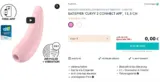 Eis DE: Satisfyer Curvy 2 Connect App Bluetooth Druckwellenvibrator & 6 Gratisartikel für 0 € (MBW 39,95 €)🍨