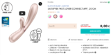 Eis DE: Satisfyer Hot Lover Bluetooth Rabbit & 6 Gratisartikel für 0 € (MBW 39,95 €)🍨