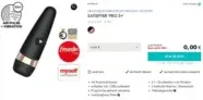 EIS DE: Satisfyer Pro 3+ Druckwellenvibrator mit Vibration & 6 Gratisartikel für 1,69 € (MBW 29,95 €) 🍨