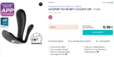 EIS DE: Satisfyer Top Secret+ Tragbarer Bluetooth Vibrator & 6 Gratisartikel für 0 € (MBW 29,95 €) 🍨