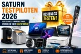 Saturn Testpiloten Januar 2026 z.B.: Heißluftfritteusen, Dampfbügelstation & Drucker