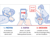 Scheckkarte Du kannst Leben retten! (Kurzanleitung zur Wiederbelebung) gratis bestellen