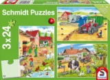 Schmidt Spiele 56216 Auf dem Bauernhof (3×24 Teile) Kinderpuzzle für 6,94 € inkl. Prime-Versand (statt 10,39 €)