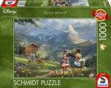Schmidt Spiele 59938 Thomas Kinkade „Disney, Mickey & Minnie in den Alpen“ – 1.000 Teile Puzzle für 9,09 € inkl. Prime-Versand (statt 12,90 €)