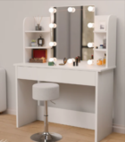 Juskys Schminktisch Bella mit LED Beleuchtung für 63,99€ inkl. Versand (statt 99€)