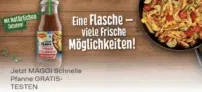 Gratis: Maggi Schnelle Pfanne testen (Cashback)