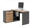 Schreibtisch Samson in Eiche/Graphitfarben (120/105/74/51/34 cm) ab 75 € (Abolung) statt 150,00 €