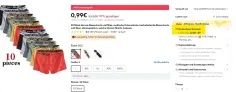 10 Herren-Boxershorts für 0,99€ inkl. Versand – Gr. L bis 4XL Neukunden bei AliExpress