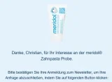 Gratis meridol Zahnpasta sichern – Probepackung