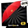 Scuderia Ferrari Großer Regenschirm (Rot,130 cm) für 9,99 € zzgl. 3,95 € Versand